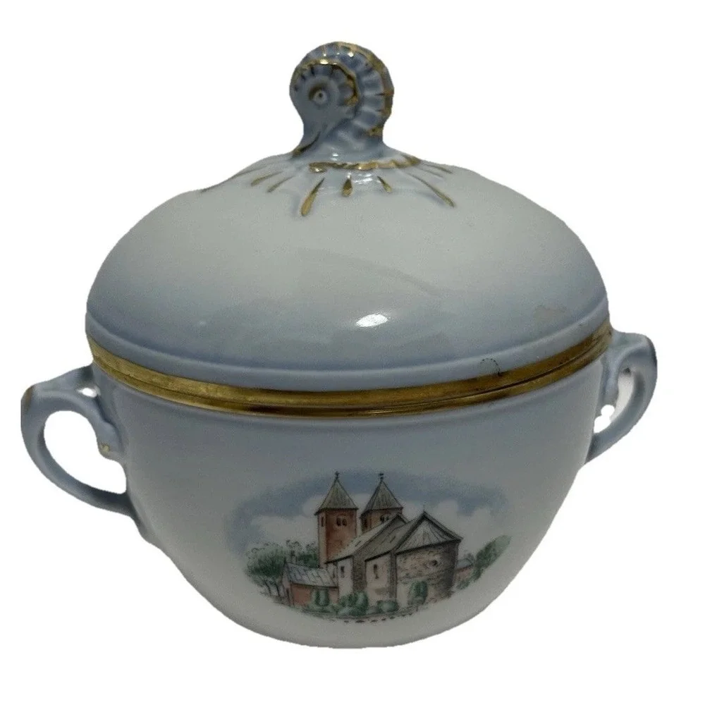 Bing‎ & Grondahl BNG Covered Sugar Bowl Made In Copenhagen Denmark